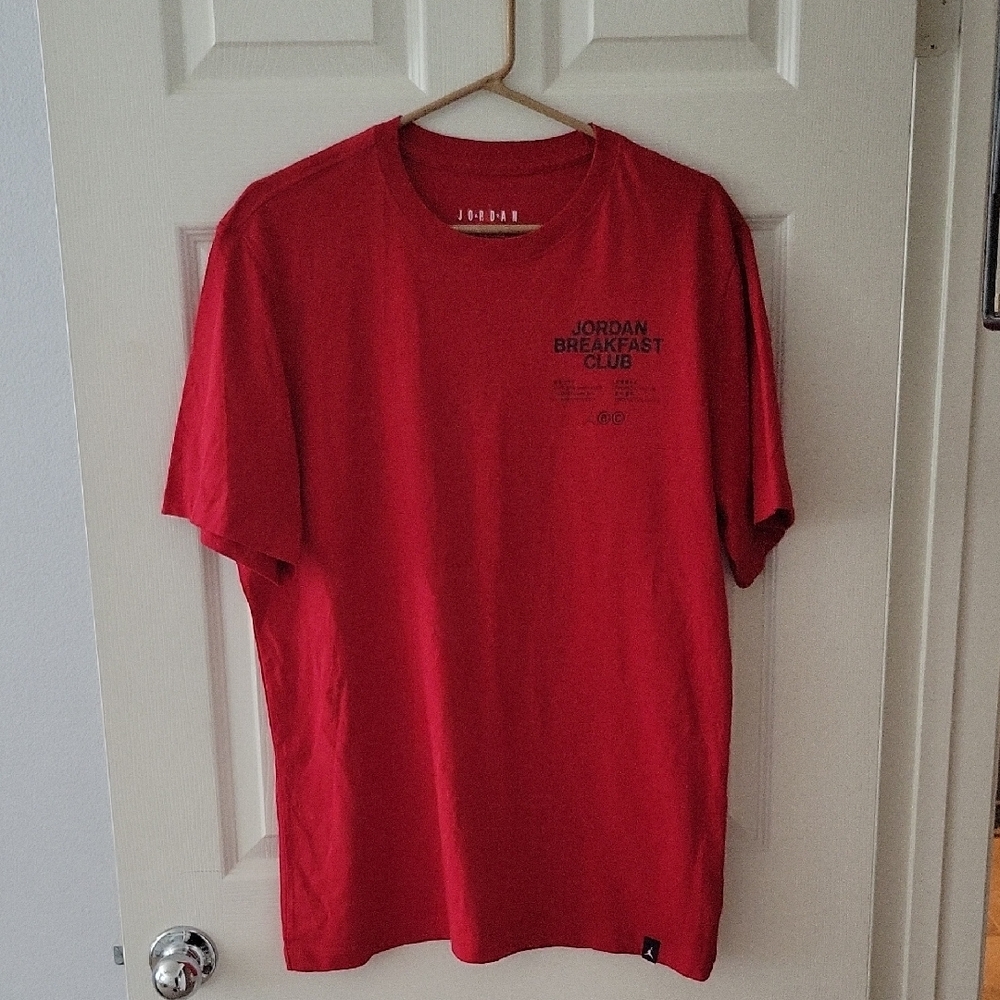 Jordan Men's Red Breakfast Club Tee